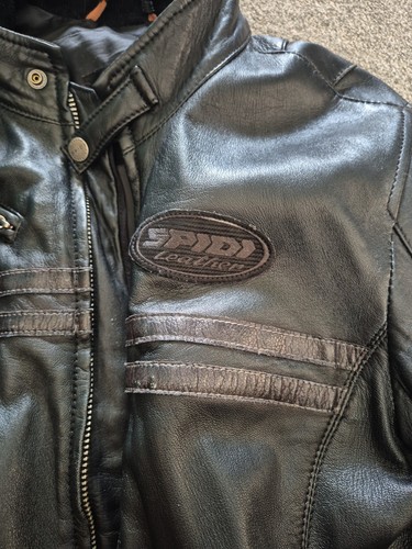 Spidi all black leather jacket - spidi,